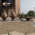玻璃鋼花缽雕塑 做雕塑首選長大雕塑制作廠家經(jīng)驗豐富專業(yè)定制雕塑